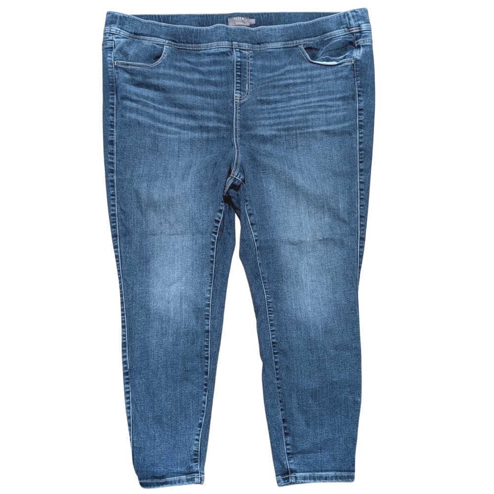TORRID Jeans Plus 4X 4 S Short Lean Jean Pull On Skinny Leggings Stretchy Denim